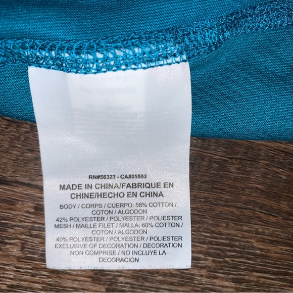 Nike “Just Do It” Activewear Teal Tank Top Women’s Size Large - Picture 12 of 13